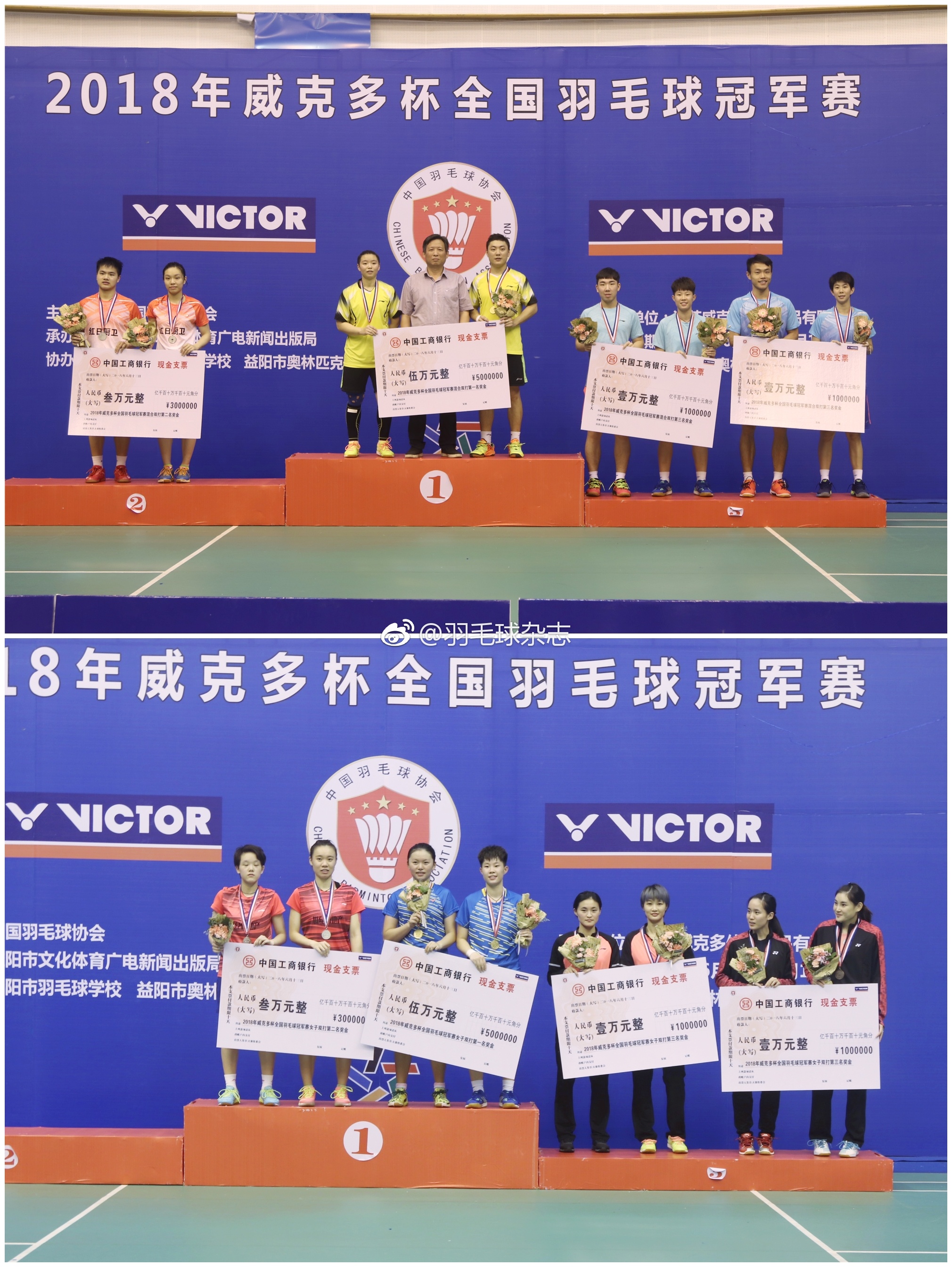 2018年全国冠军赛决赛赛果