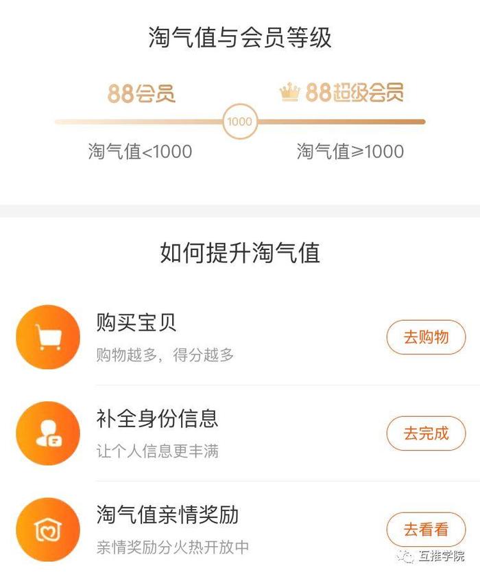 阿里巴巴88VIP会员体系,淘气值升级引流赚钱攻