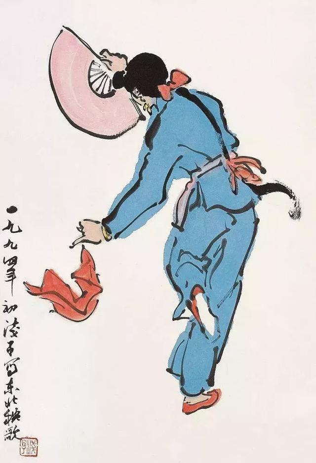 美人画中来叶浅予舞蹈人物画