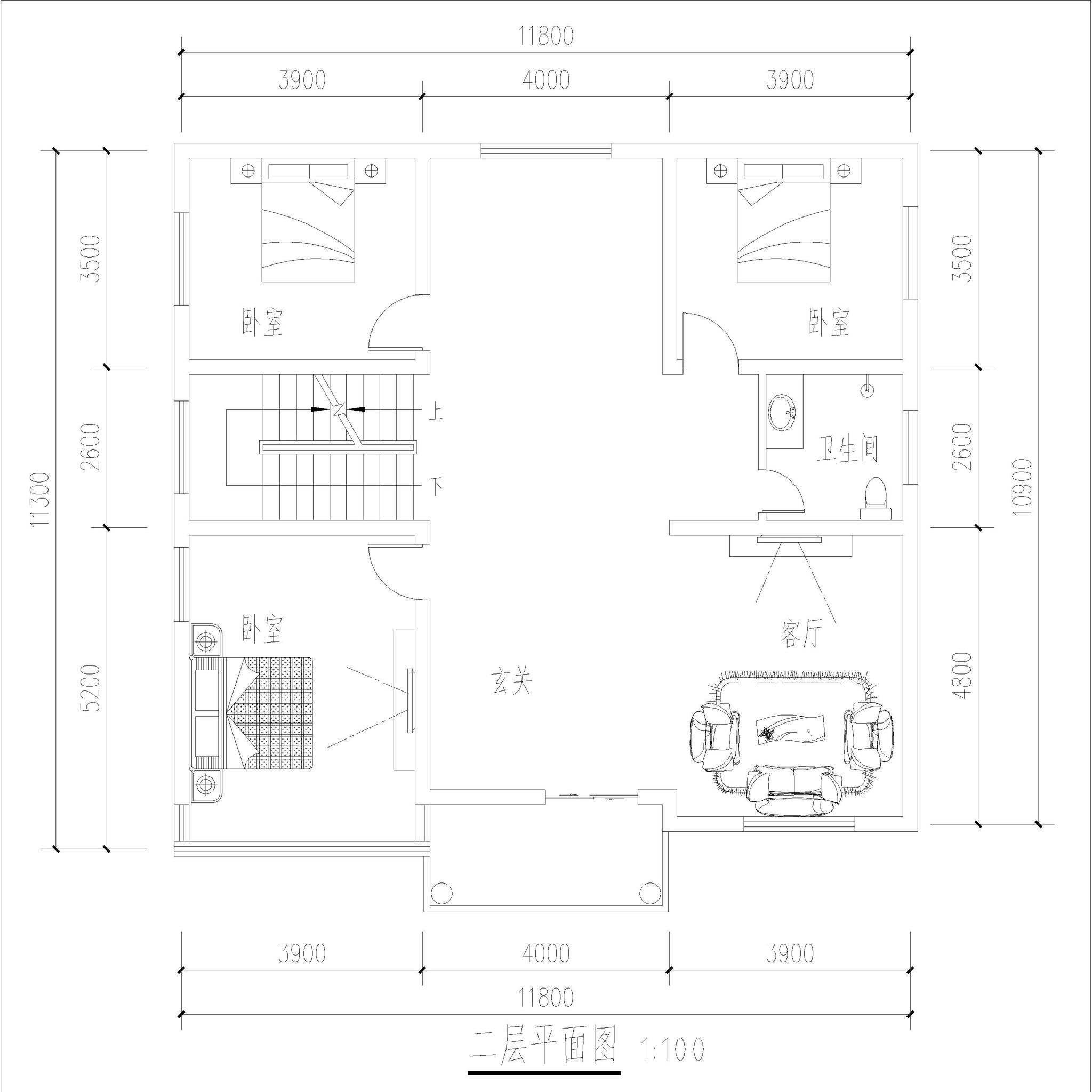 农村自建别墅12x10米,方正户型布局好风水佳,3层9卧室