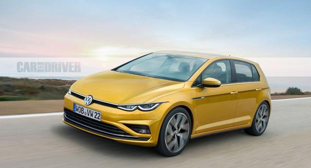 全新大众高尔夫8首次实车曝光，与大众最美轿车风格一致