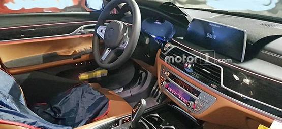 曝宝马新款7系内饰谍照 换装全液晶仪表