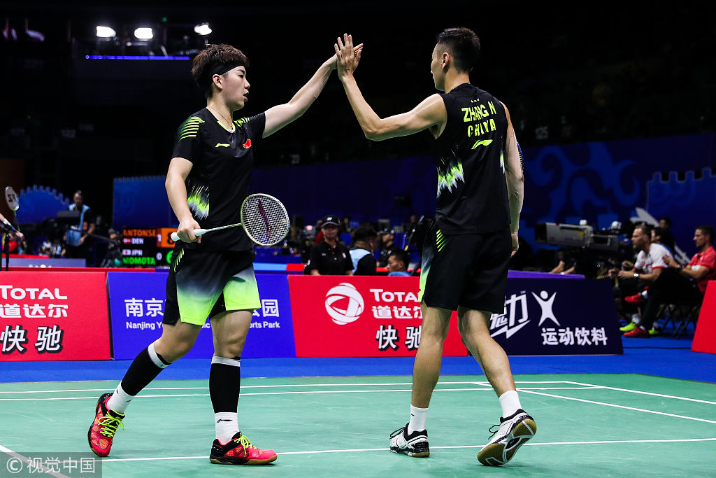 2018世界羽毛球锦标赛混双1\/8决赛:张楠\/李茵晖出战!