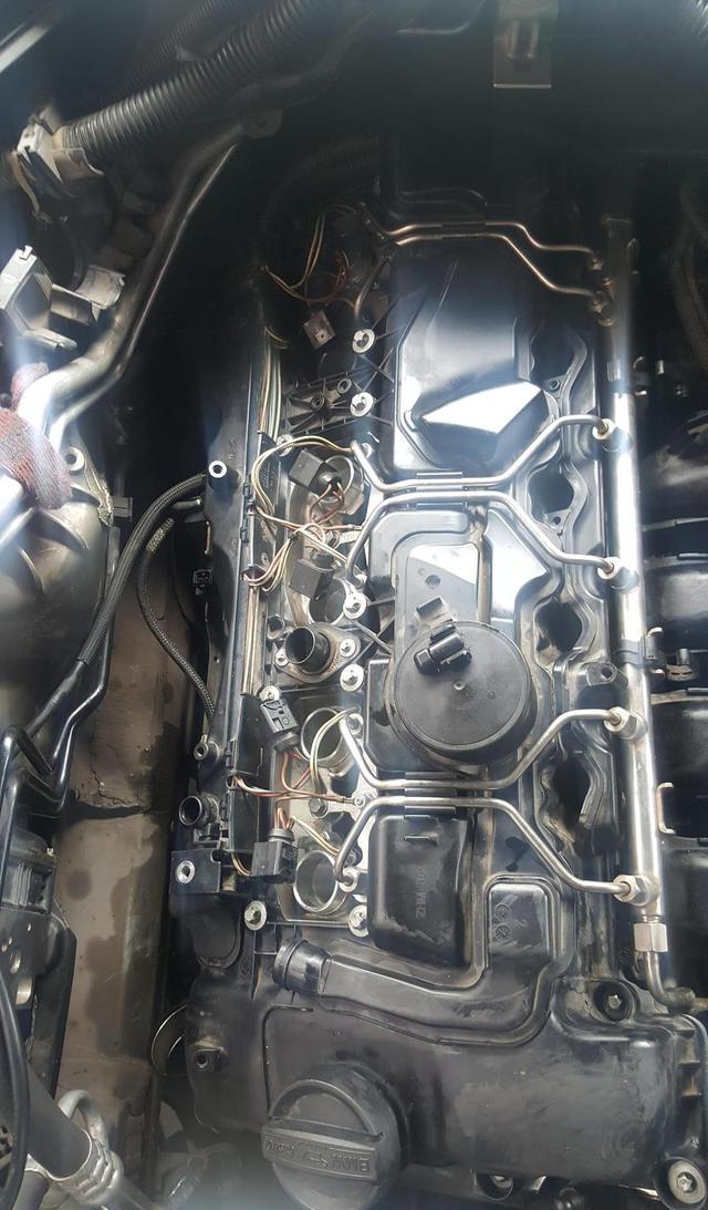 n55皮带安装图,n55发动机皮带绕法 宝马x5 e70n55发动机免拆缸盖更换气门油封
