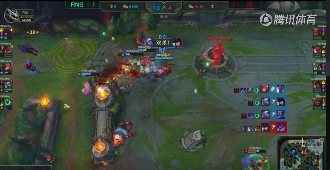 德杯IG针对Able的AD亚索,RNG为琪琪找回场子