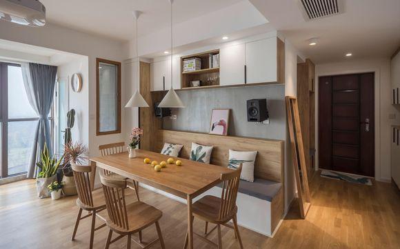 花9万把新房装修成北欧风，卡座式餐厅太美了!