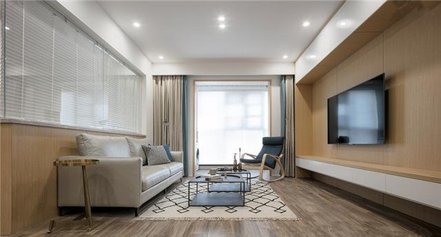 武汉绿地汉口中心120平装修样板间,三室两厅,