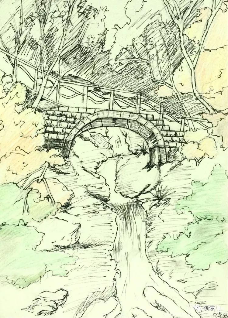 京山中学家乡用绘画作品教教学生、赞美a中学生电子版浙畅想材科学版初中图片