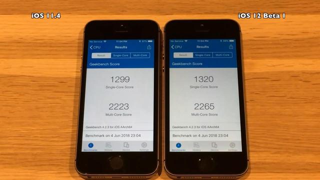 iPhone5s升级iOS12和iOS11对比:真的快多了