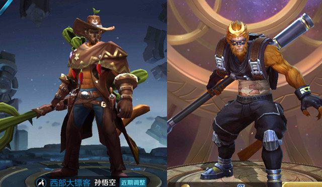 王者荣耀:和外服的孙悟空颜值对比