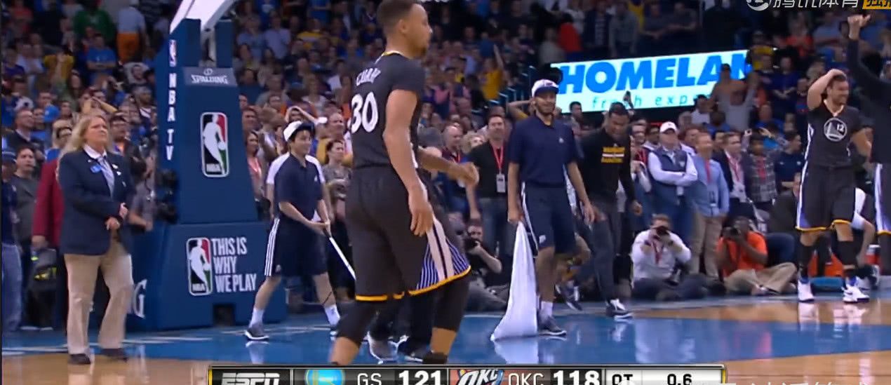 16年库里绝杀雷霆,杨毅柯凡一句话太经典,科尔