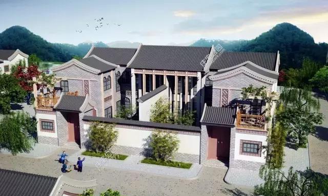 10套合院两个,第2中式合院第4现代别墅实建别墅哪个更美?案例山上图片国外图片