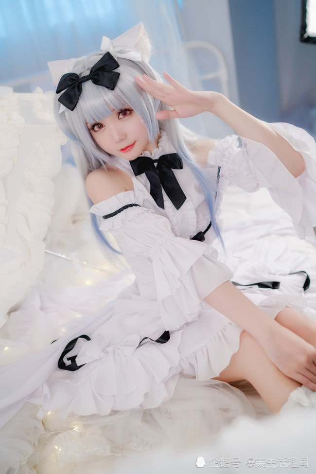 碧蓝航线 雪风cosplay 漂亮的小姐姐,十分甜美