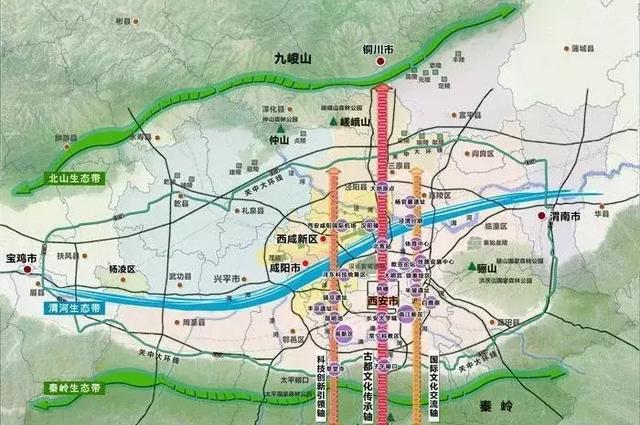 东部的浐灞核心区,西部的沣东新城,两个有意思