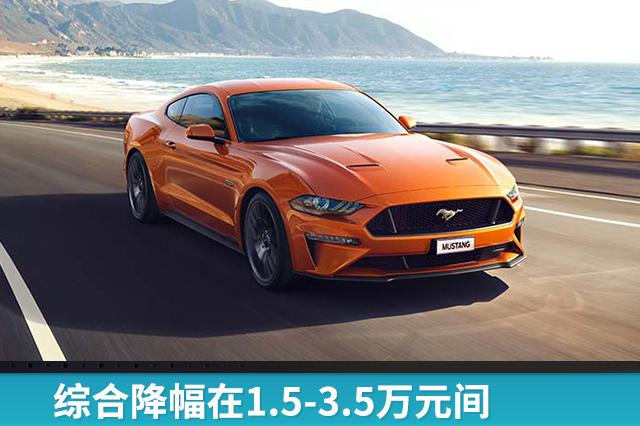 综合降幅在1.5-3.5万元间，福特宣布旗下进口车型调价