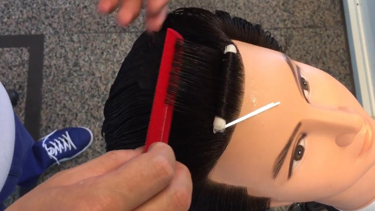 男生夹子烫烫发技巧