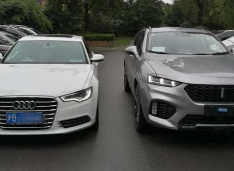 上海车友开奥迪A6L提车长城WEY VV7, 网友: 有实力就是很随意