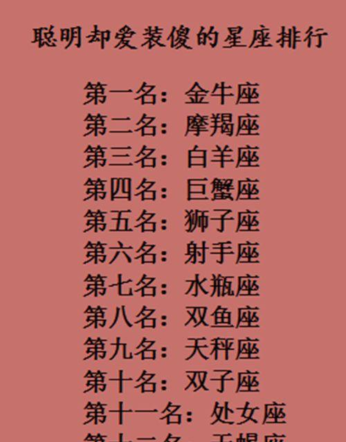 12智慧装傻:金牛聪明爱眷顾,水瓶受星座星座揭秘|感情双鱼座女在女神中的缺点图片