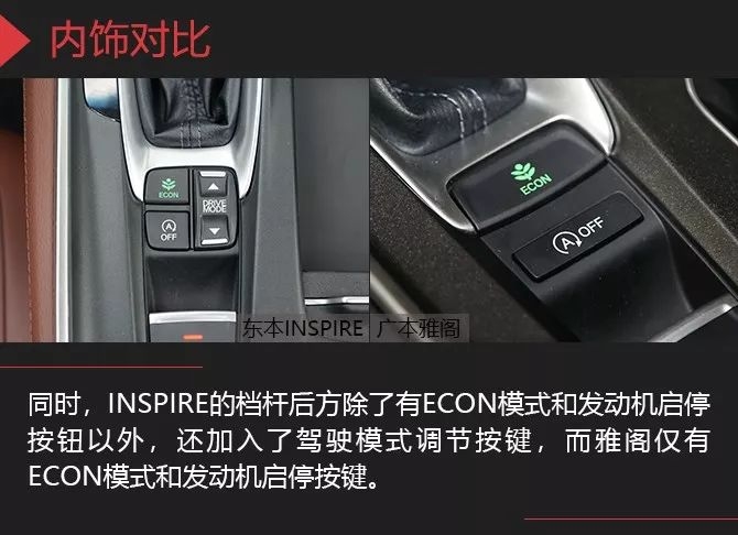 本是同根生 风格各不同 东本INSPIRE对比广本雅阁