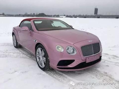 2018款欧规宾利欧陆GTC敞篷最新现车热情粉红限量版配置实拍报价