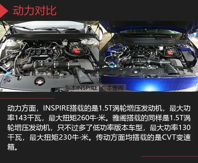 本是同根生 风格各不同 东本INSPIRE对比广本雅阁