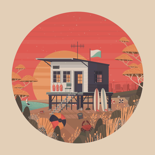 德国插画师 florian schommer 一组动态插画设计