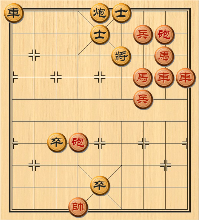 中国象棋:黑方双卒临门,高手想半天都无从