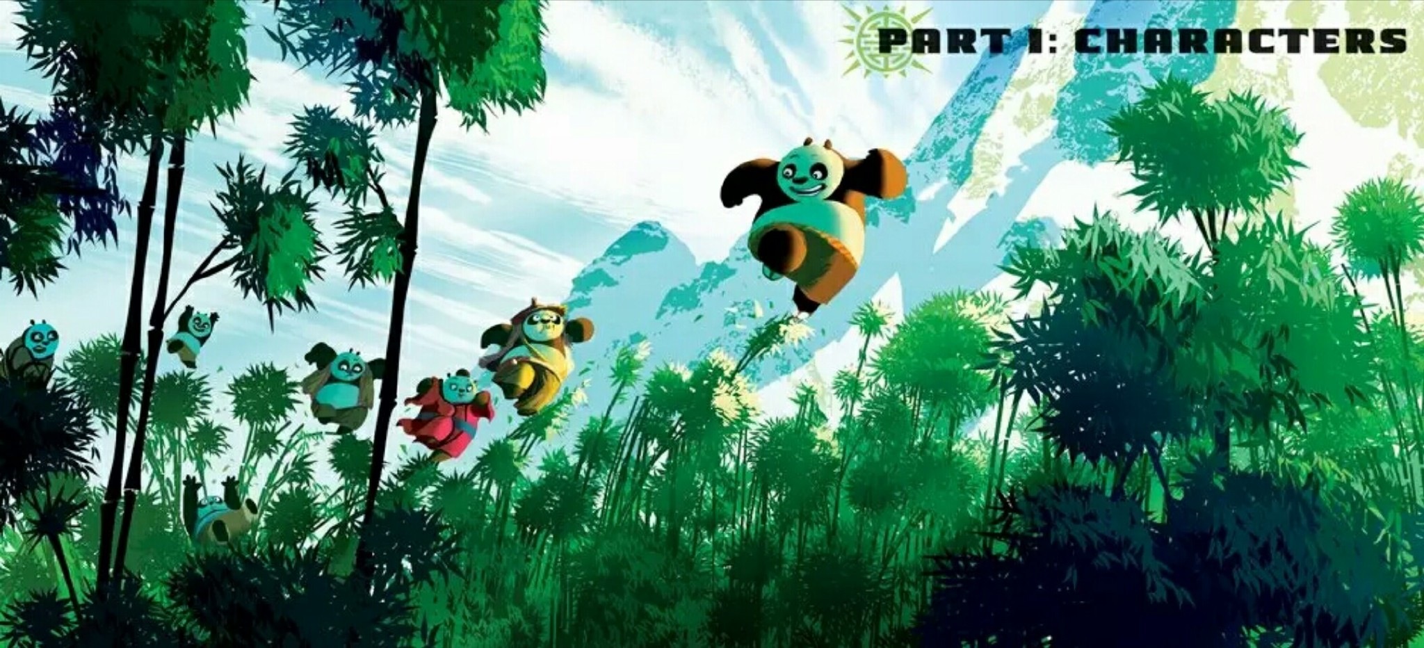 《功夫熊猫3》漂亮的场景插画