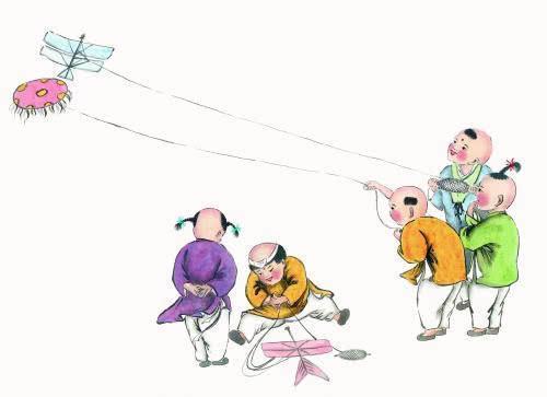 十首童趣诗词:儿童散学归来早，忙趁东风放纸鸢
