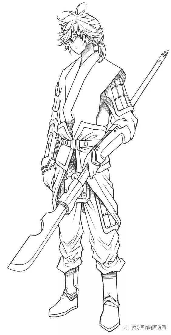 【基础手绘教程】古风漫画人物手绘教学,新手