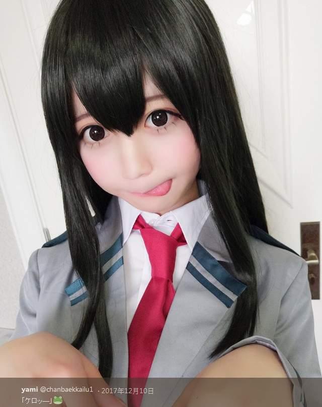 蛙吹梅雨cosplay，我的英雄学院最萌角色到底可爱在哪里?