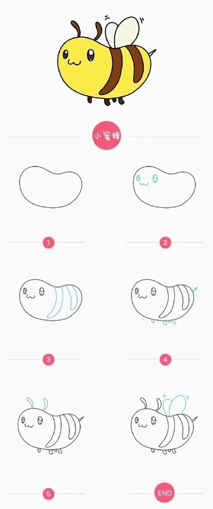 可爱的小动物简笔画哦,无 聊时候可以和宝宝一起画