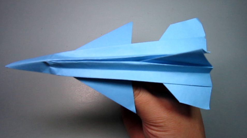 儿童手工折纸战斗机一张纸就能折出f16战斗机简单的折纸飞机