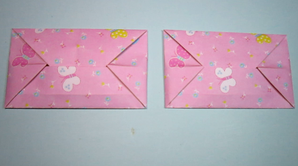 一张正方形纸折美丽的信封,简单的信封儿童手