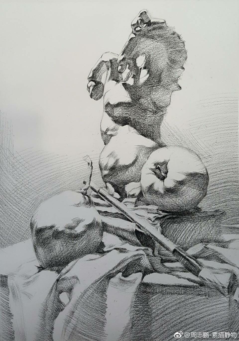 素描静物步骤图,喜欢的朋友就分享转载哦 作者:_新浪看点