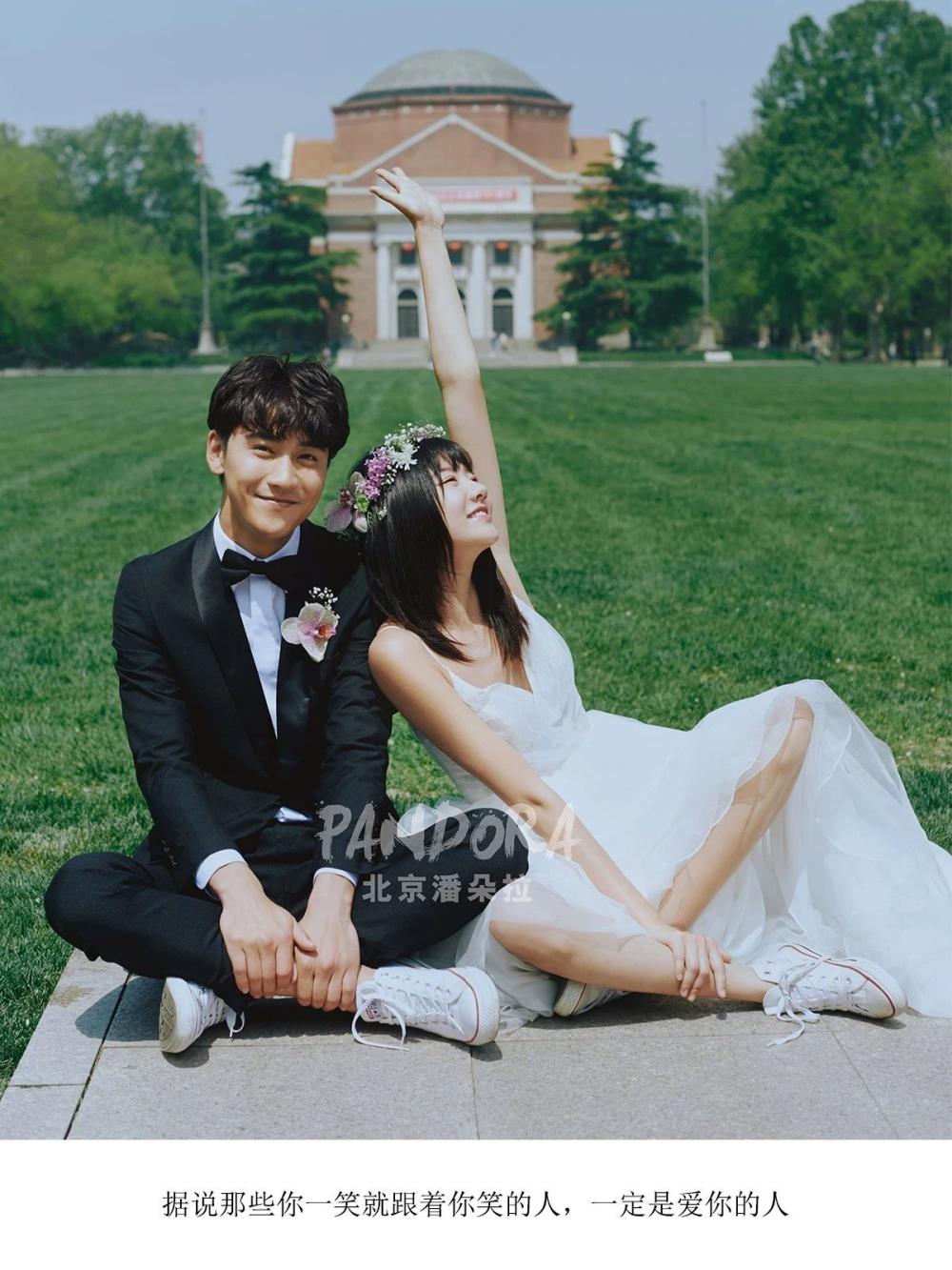 北京网红婚纱照外景地: 清华园校园婚纱照