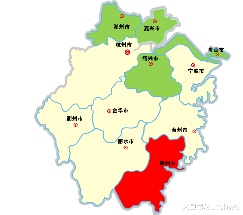 只看人均GDP, 浙江、江苏、山东和广东, 哪些