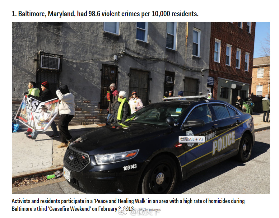 美国各个州哪个城市暴力犯罪率最高_新浪看点
