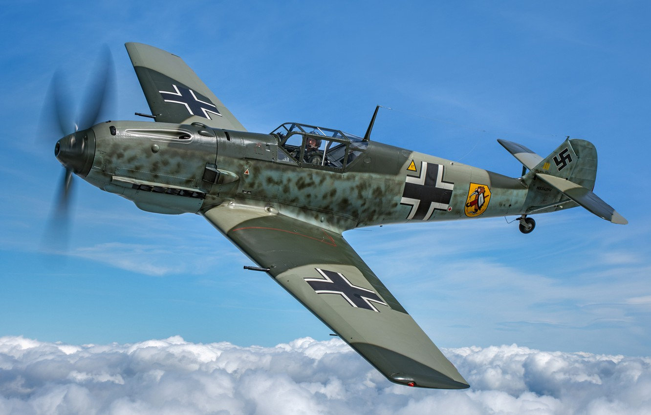 地表最强王牌空军的"坐骑",二战德国bf 109战斗机