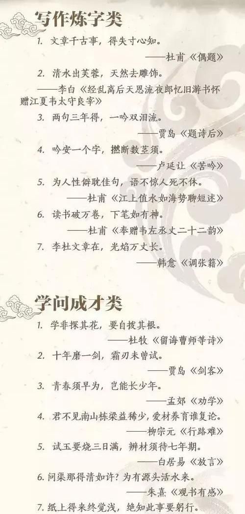 不会背诵全诗没关系，但至少要知道这100个千古名句！太经典了！