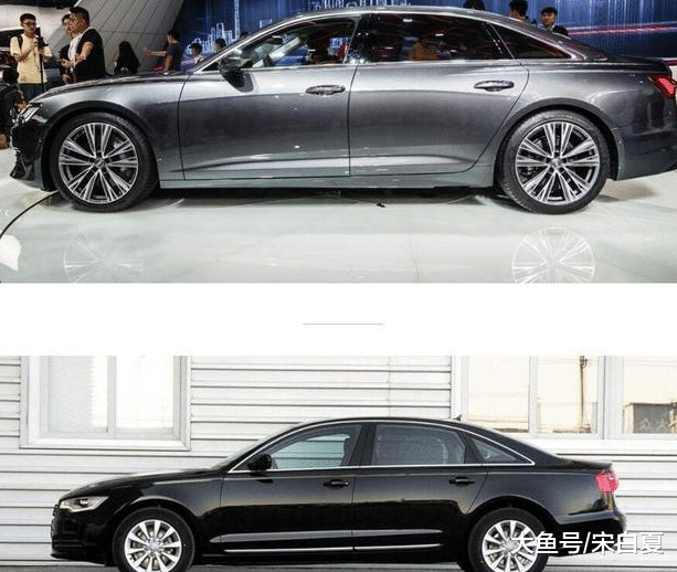 2018年奥迪a6 vs 2019款奥迪a6侧面比较