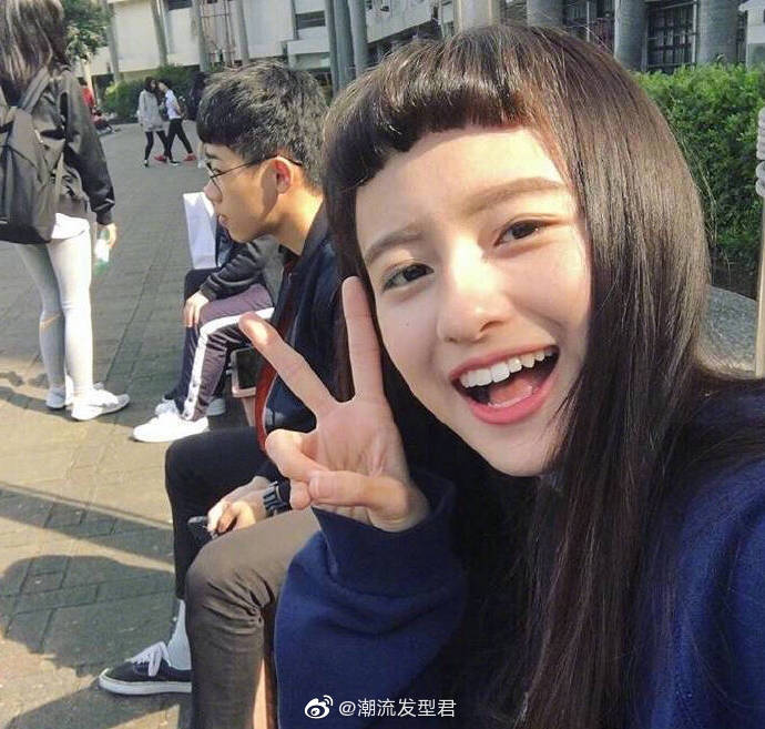 这样的圆形刘海你敢剪么)