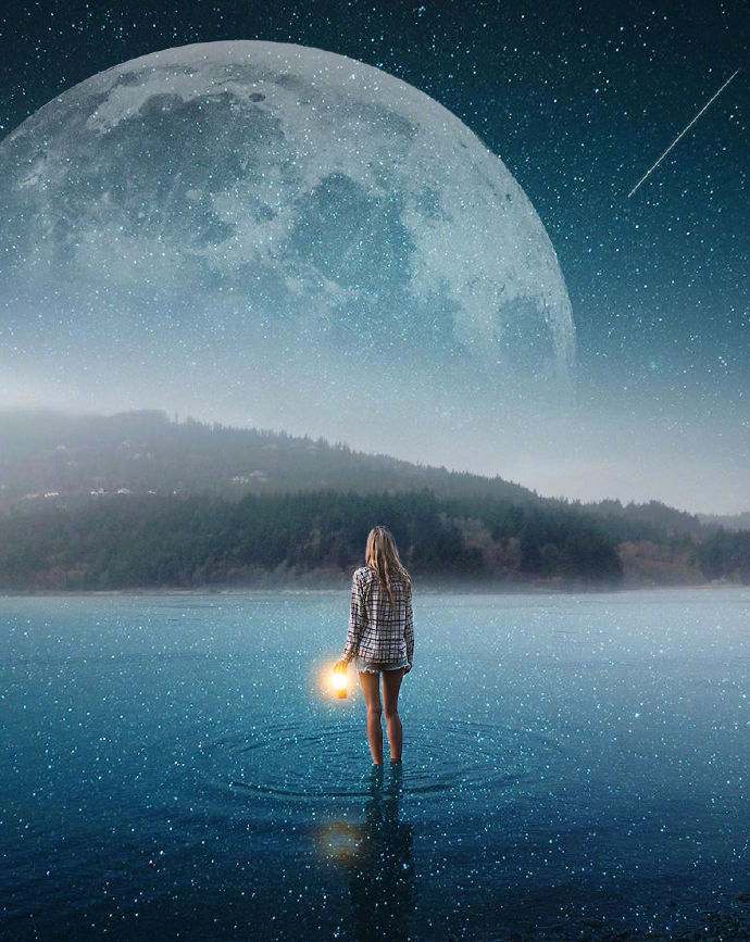 ps大神创作的作品,技术不是最关键的,重要的思想与创意