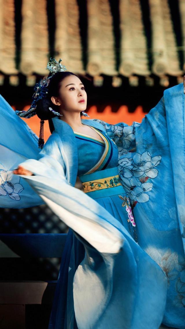 古装剧中蓝衣美女,杨幂刘诗诗赵丽颖好美,鞠婧祎简直就是小仙女