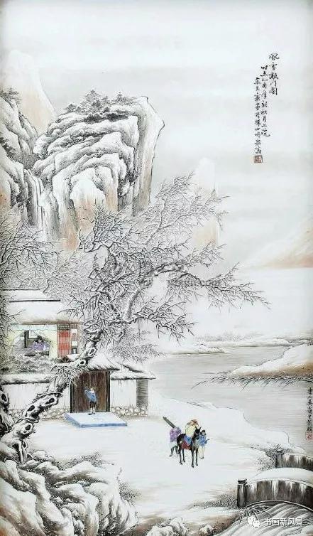 一组美到极致的雪景画!