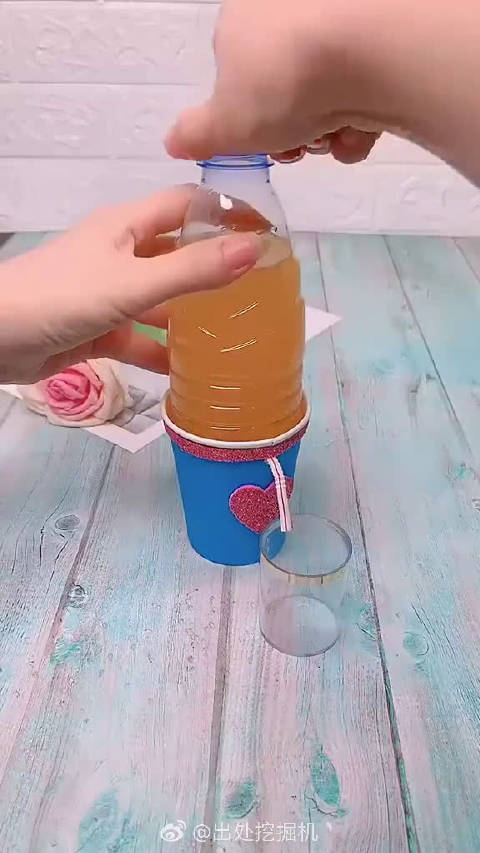 diy手工制作"饮水机",让孩子爱上喝水,get