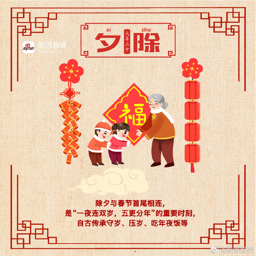 除夕年俗一个都不能少:守岁,年夜饭,压岁钱,春晚……爸爸妈妈张罗了