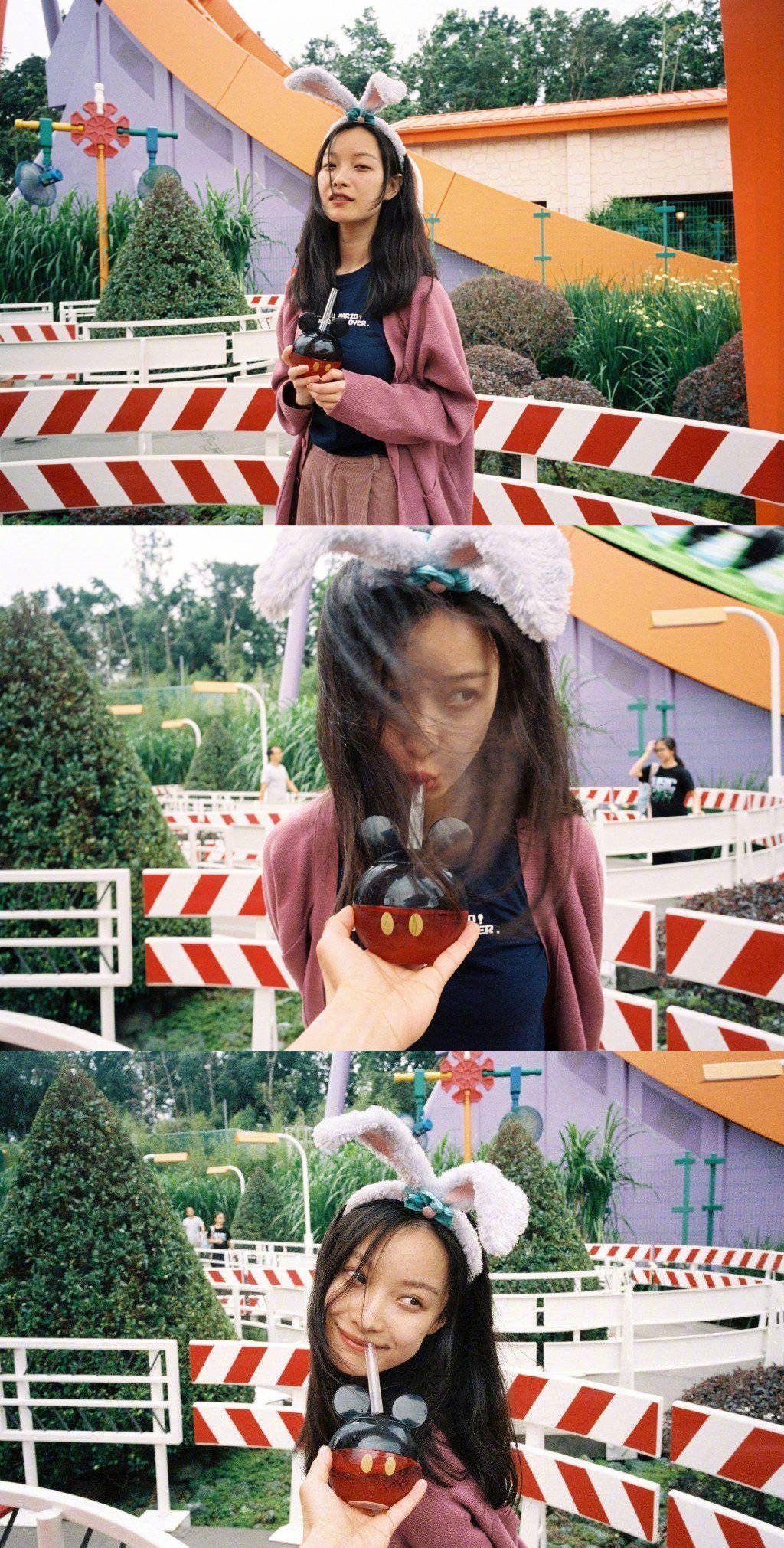 倪妮 迪士尼游玩胶片写真