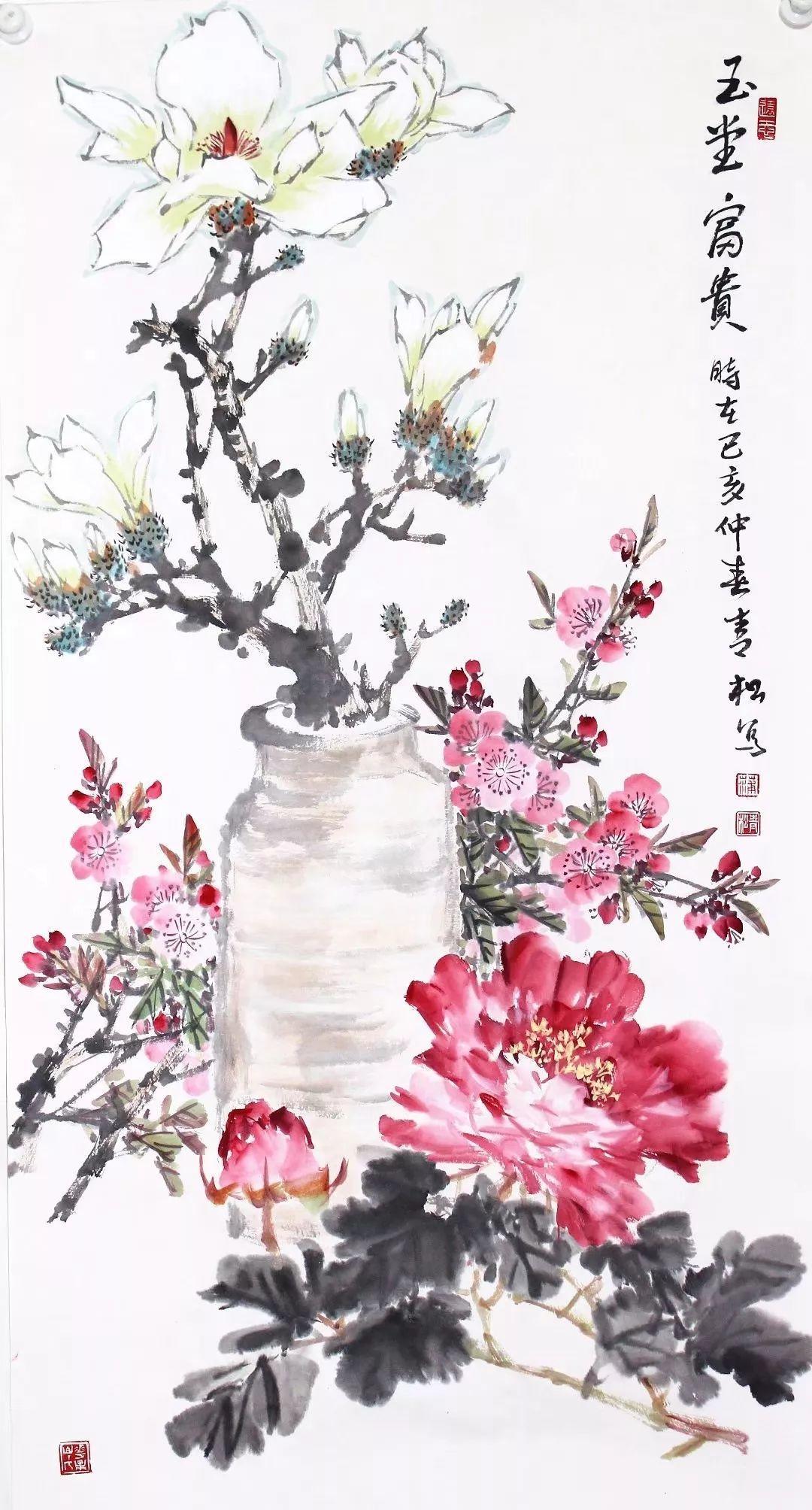 协会会员,他自幼师从家学,学习书画,17岁拜川中名家莫孟初学习花鸟画