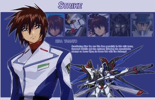 机动战士高达SEED: 基拉·大和的座驾(强袭高达)和(自由高达)